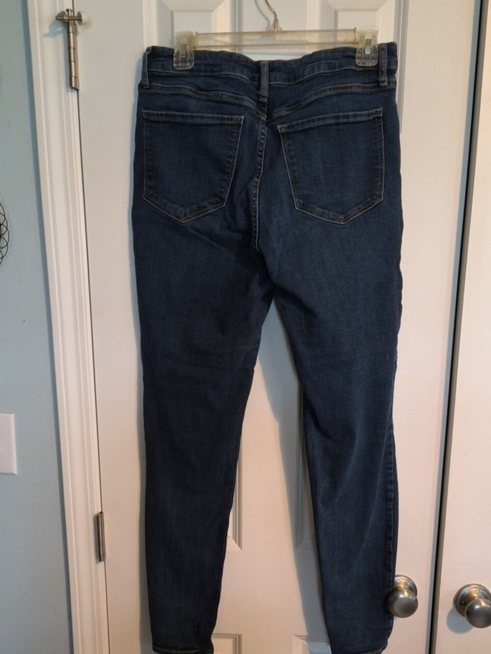 Dark Blue Women's Skinny Jeans - Picture 3 of 3